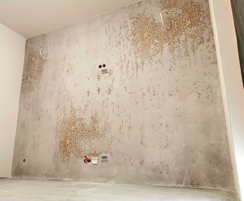 Dekoracje ścian beton architektoniczny tynki dekoracyjne malowanie