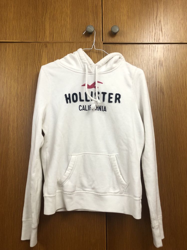 Hoodie branco hollister