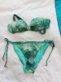 Bikini strój kąpielowy h&m xs xxs zielony