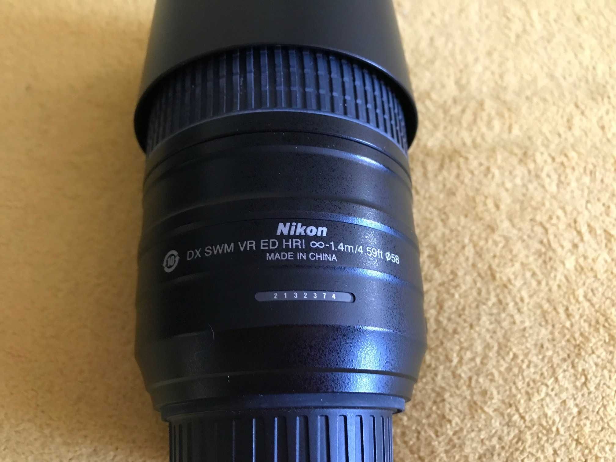 Nikon D5100 zestaw (DX SWM VR ED HRI 1.4/4.59 ft, Nikkor 18-55)