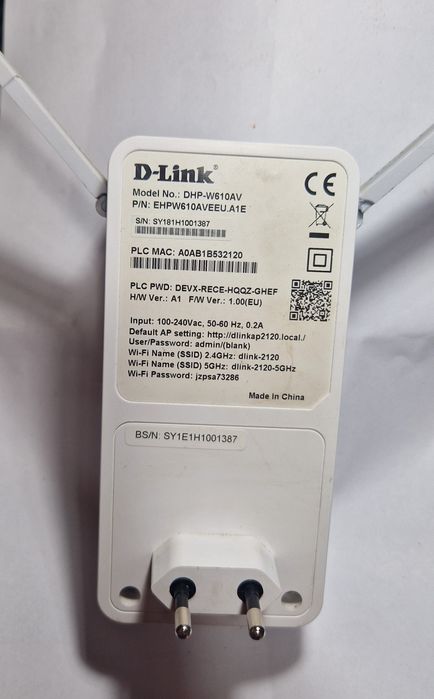 Powerline 5ghz 2.4 dlink dhp w610av
