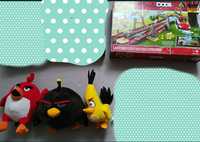 Zestaw Angry Birds tor wyścigowy i 3 pluszaki