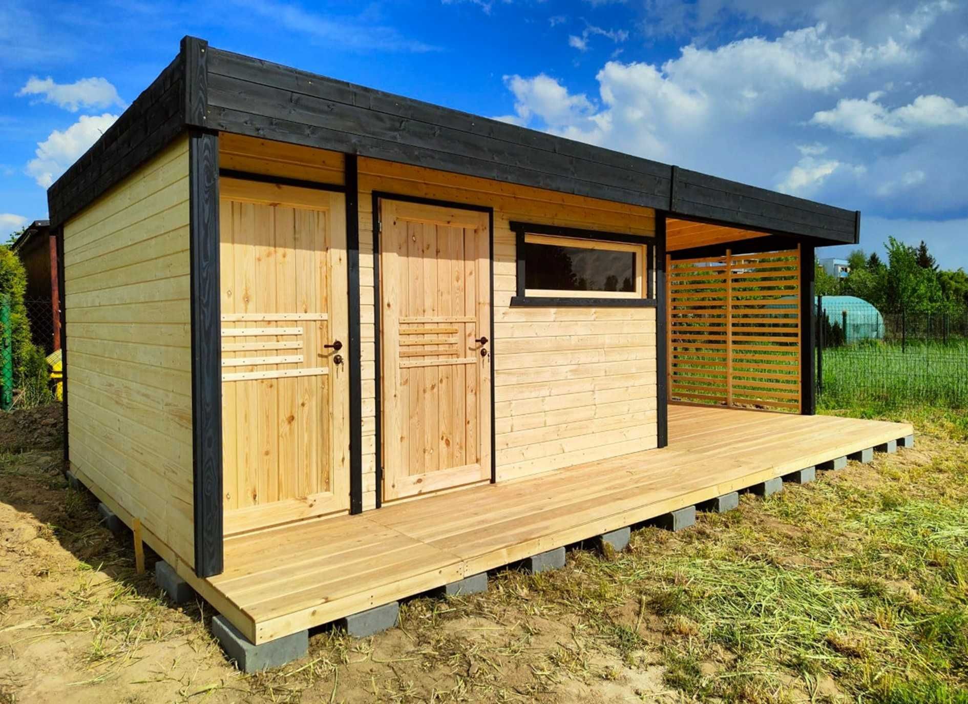 sauna jacuzzi 6x3 domek 3x3 altana 3x3 siłowania 6x3 domek ROD MDN10A