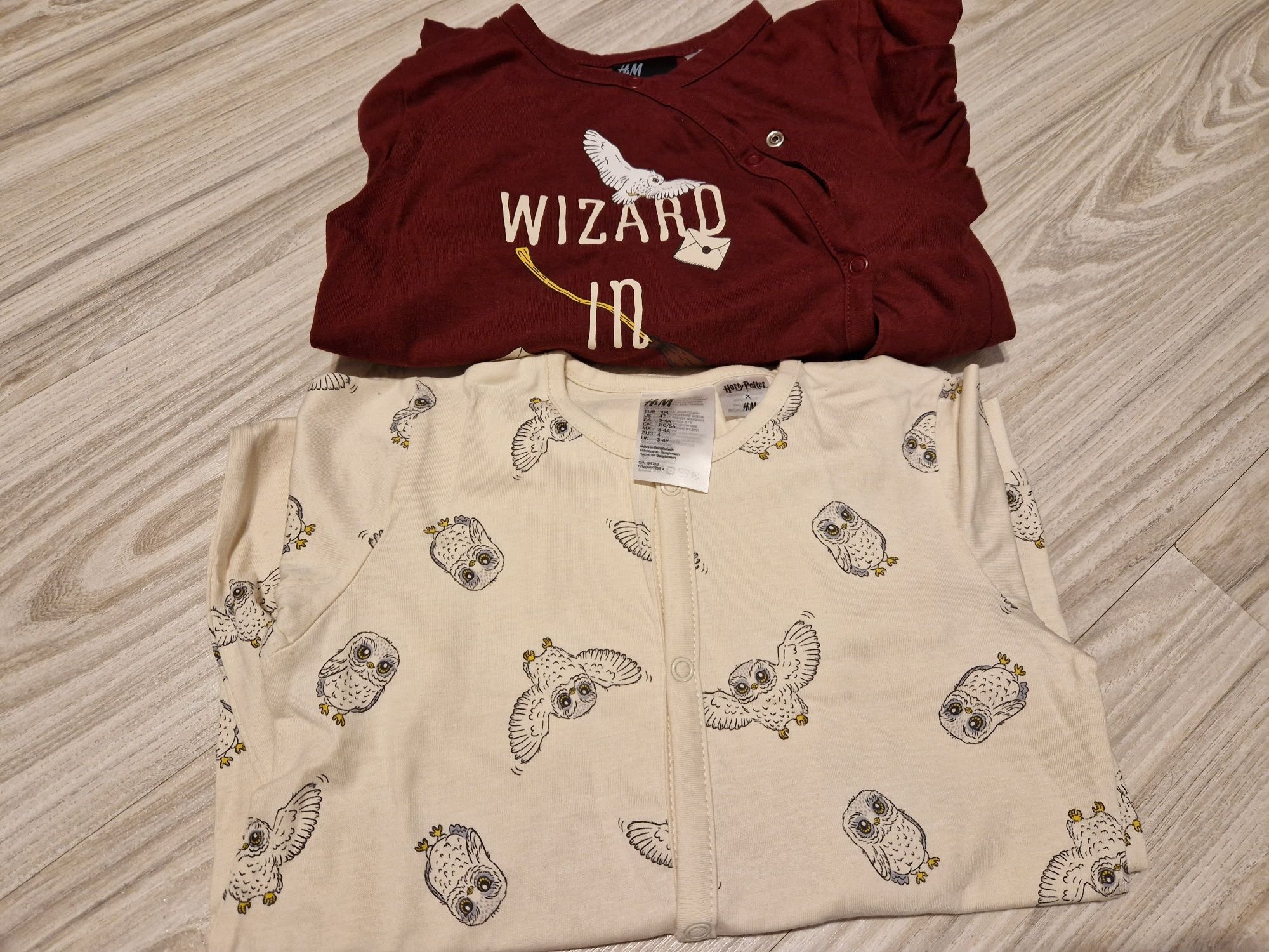 2 pizamki pajacyk h&m 104 harry potter