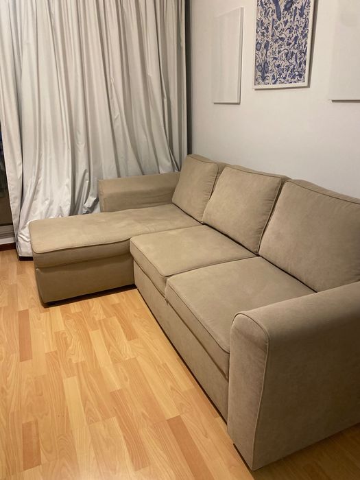 Sofá cama com arrumo conforama