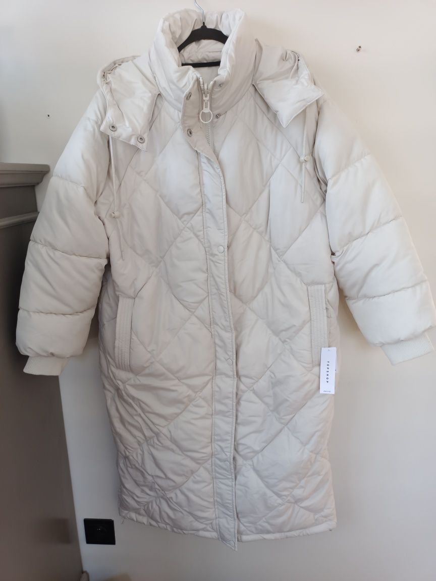 Płaszcz zimowy pikowany 42 top shop od asos