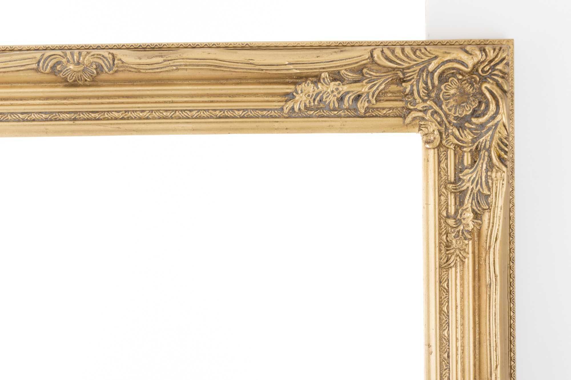Złota zdobiona rama do lustra obrazu 105x74 cm stylowa pałacowa 60806