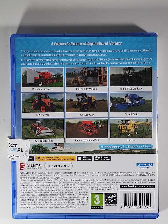Farming Simulator22 Premium Edition / Gra PS5 / Perfect Blue / Mokotów