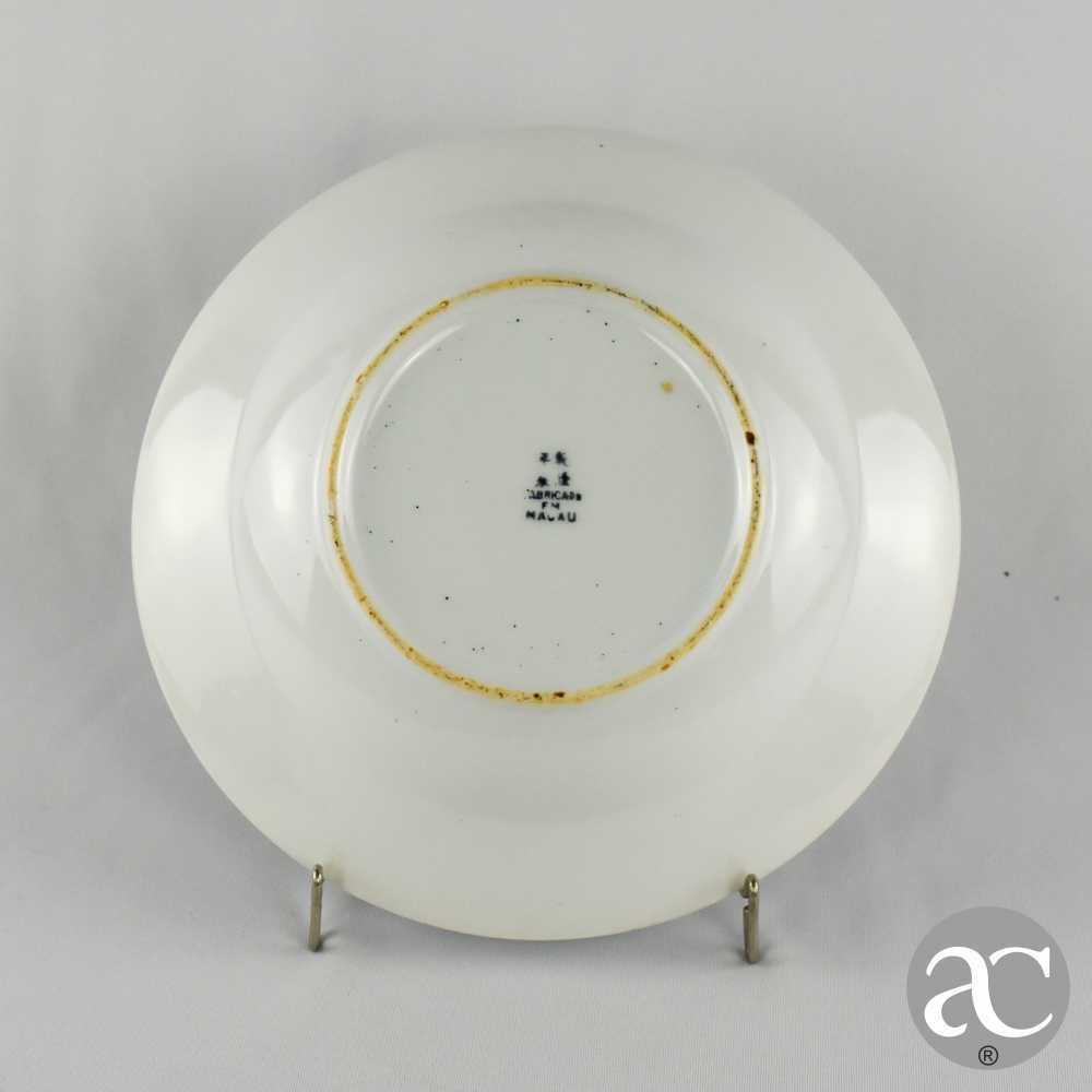 Prato fundo porcelana da China, decoração Cantão, Circa 1970 - 23 cm