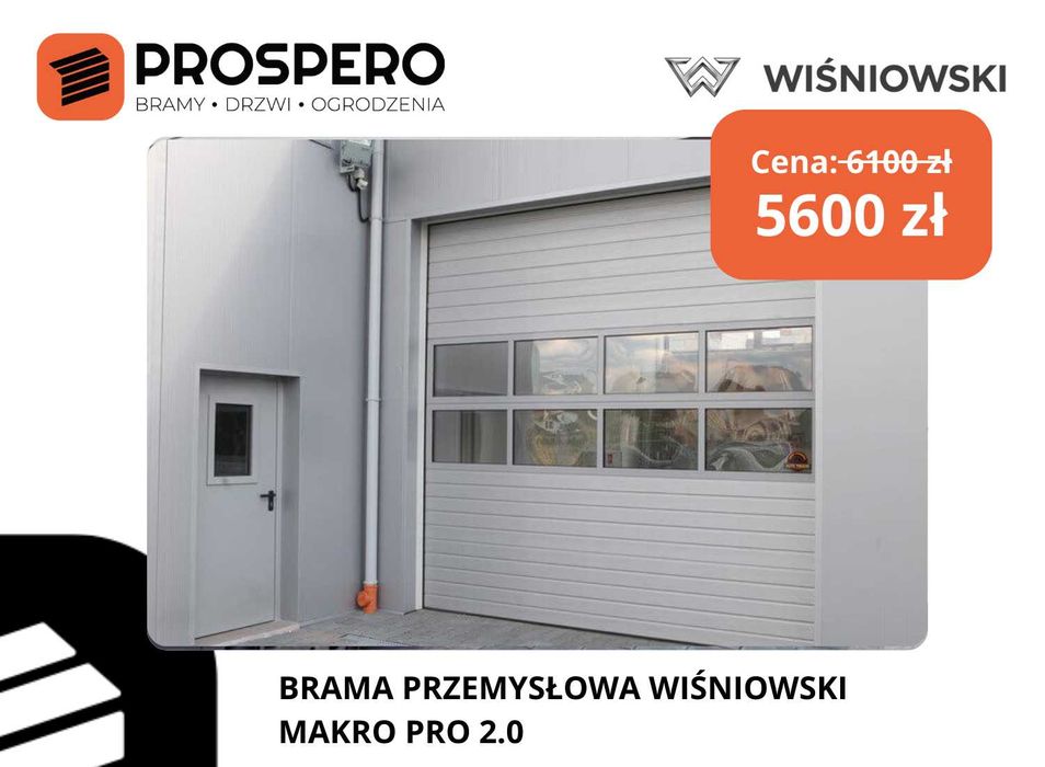 BRAMA przemysłowa segmentowa WIŚNIOWSKI / Gliwice, Knurów, Pilchowice