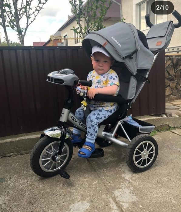 Триколісниий дитячий велосипед коляска Поворот сидіння детский