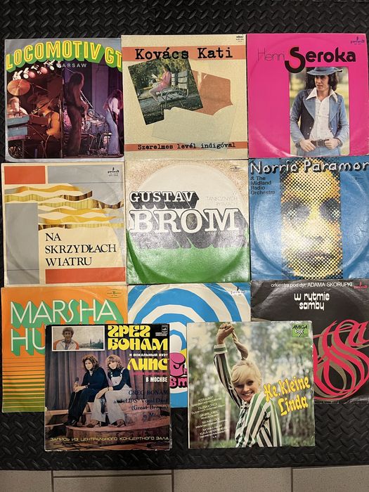 Zestaw 11-tu płyt winylowych. Muzyka rozrywkowa i rockowa