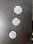 Monety  1 zł z 1949 r , 50 gr z 1949 i 1965 roku ,20 groszy z 1967 r.