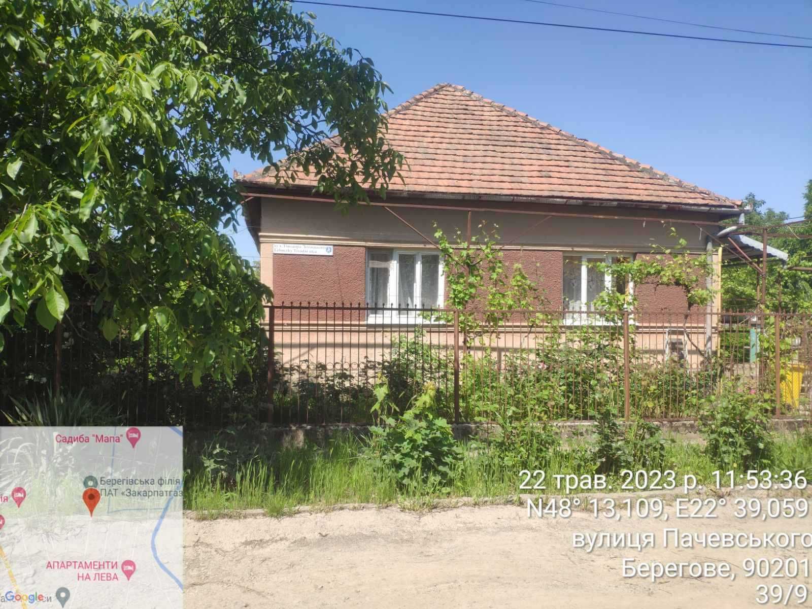 Житл.буд.заг. пл. 79,2.: Закарп. обл., м.Берегове, вул.Пачовського,39