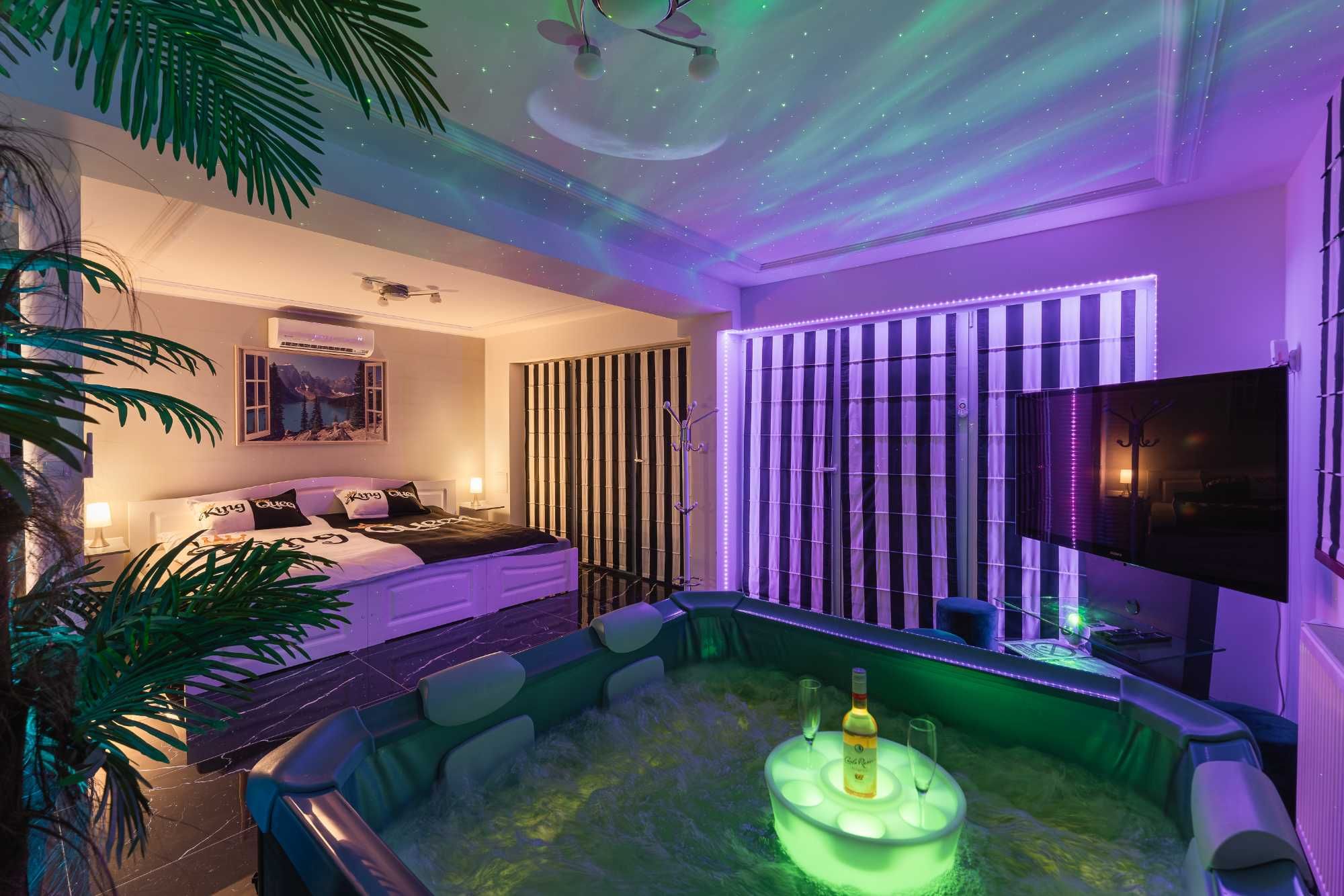 Apartament Domek LOVE SPA JAUCUZZI w pokoju na wyłączność KAPSUŁA SPA