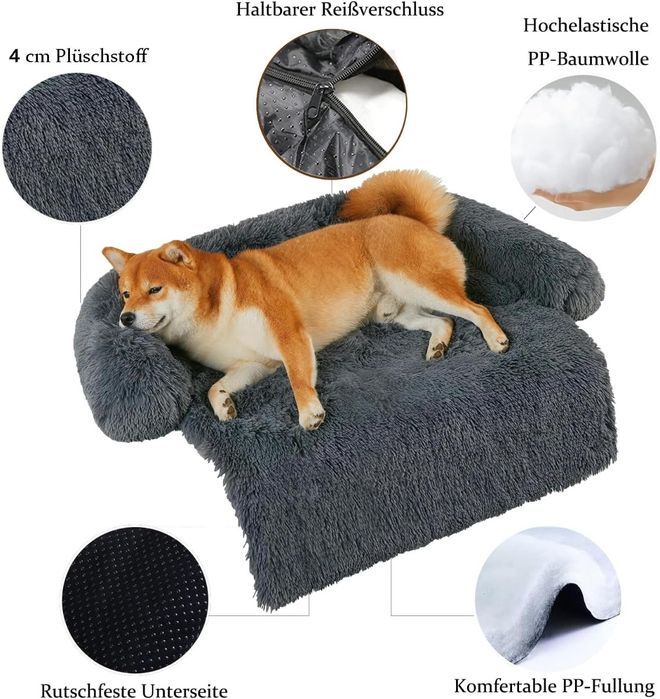 Mcptsn Legowisko Dla Psa Kanapa Mata Wodoodporna L 105X95X20Cm Beżowy