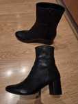 botki skarpetki hm premium skóra skórzane leather 37 botki skarpetkowe