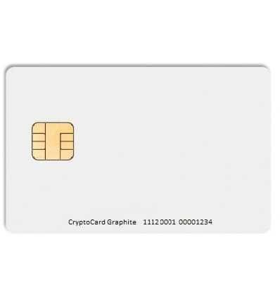 Karta zestaw CryptoCard Graphite (biały) CEPiK ZCCGB