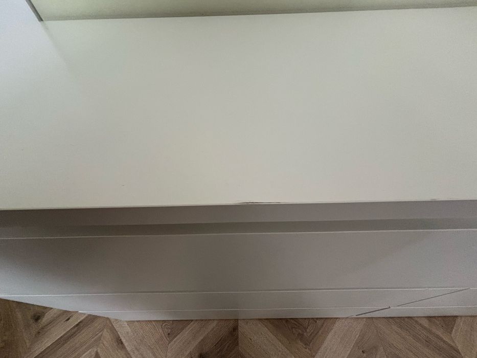 Komoda Ikea malm biała 6 szuflad