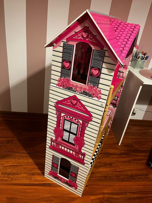 Domek dla lalek + oryginalny samochód Barbie