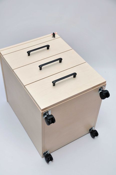 Szafka, komoda, kontenerek biurowy - centralny zamek