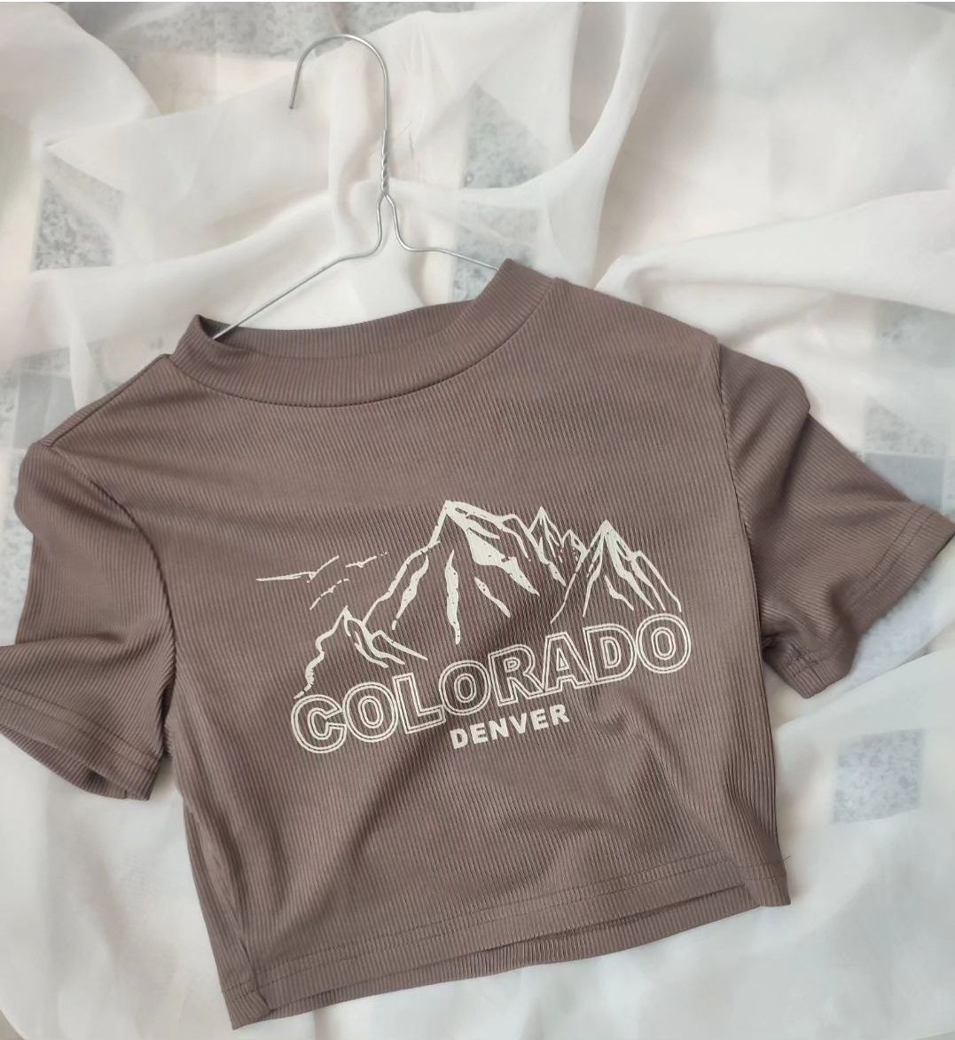 топ Shein "COLORADO"