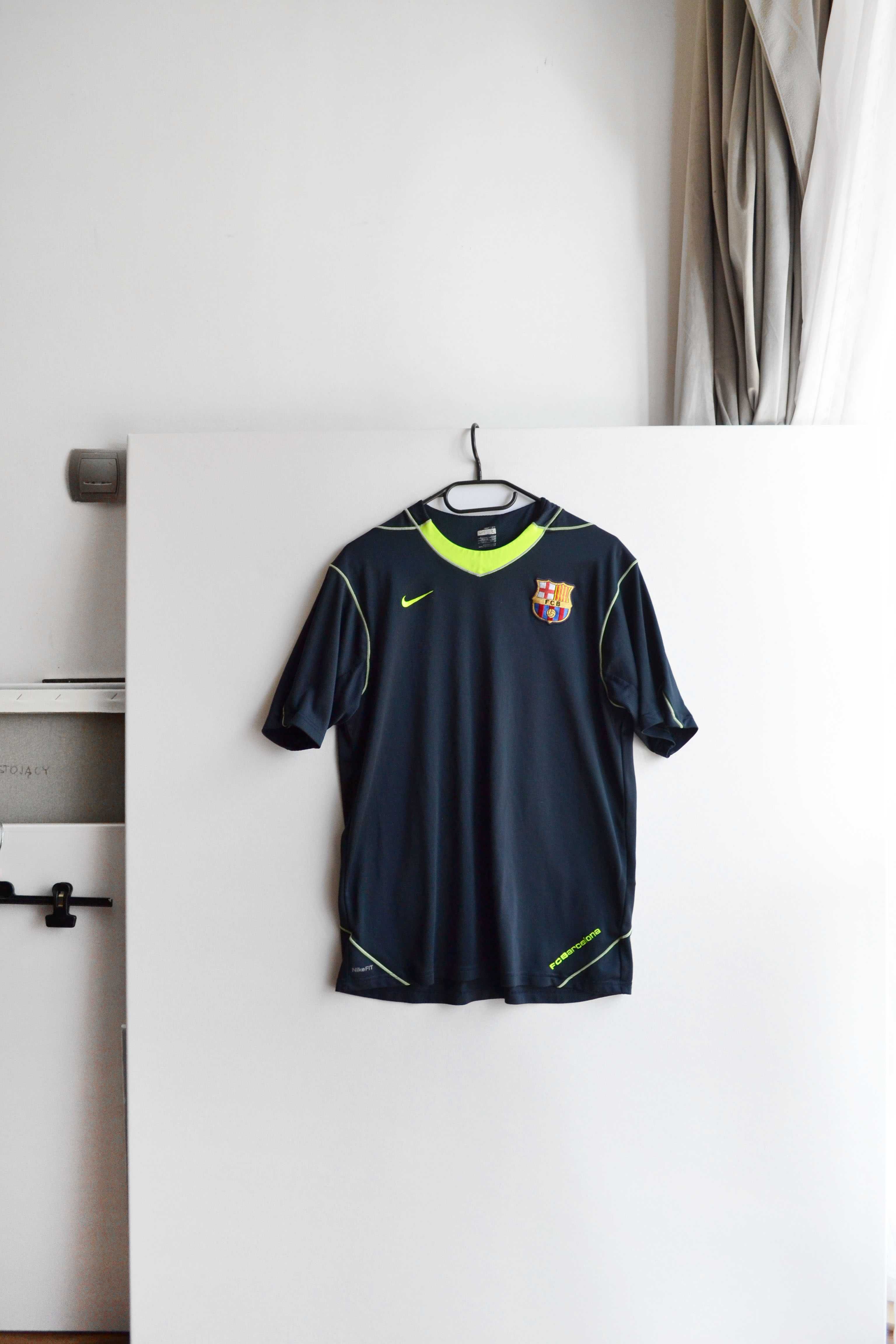 granatowa koszulka FC Barcelona treningowa Nike M/L 2007/08