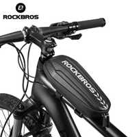Велосипедна сумка на раму RockBros B60 B61 "карбон" водонепроникна