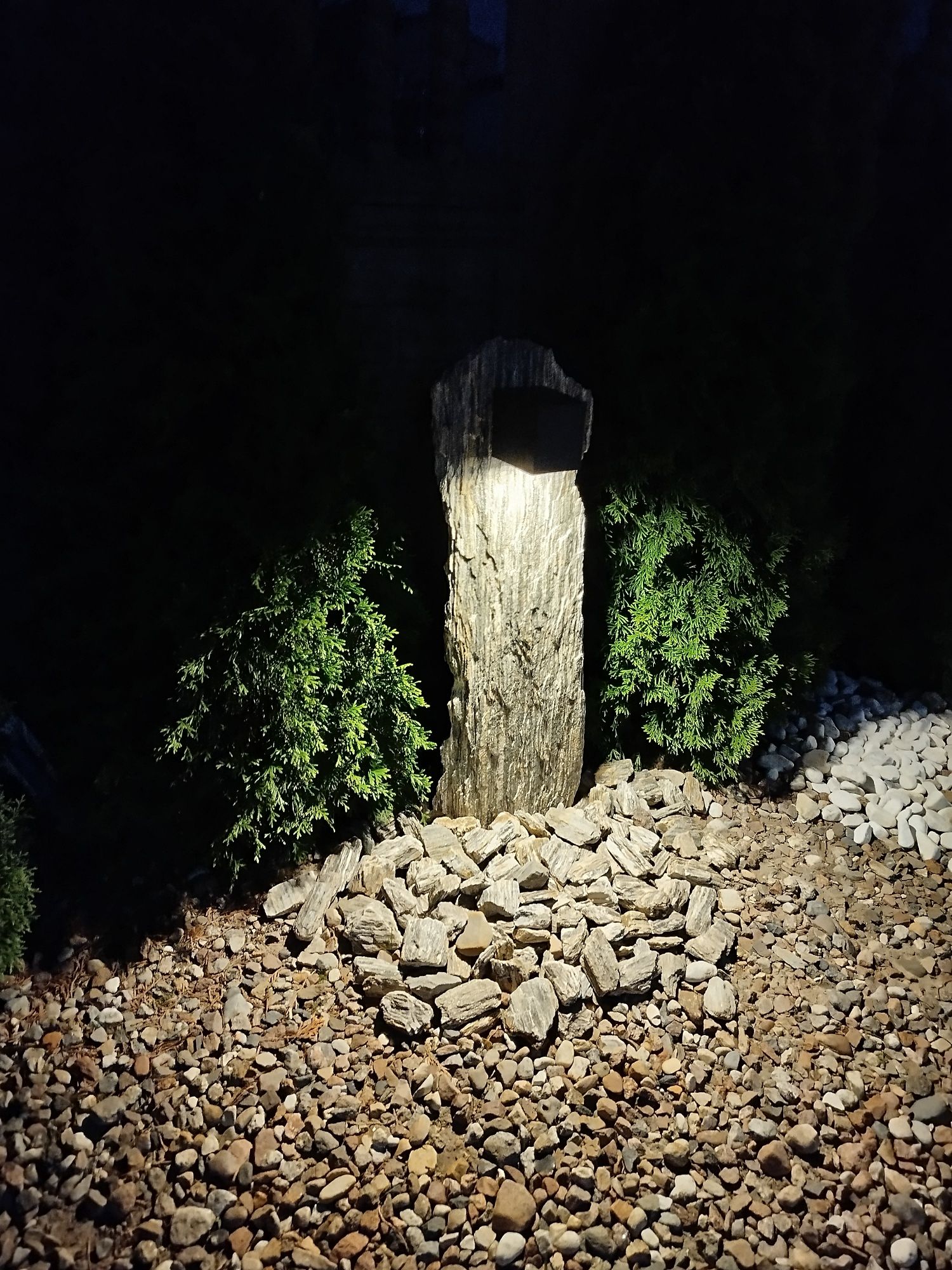 Lampy  w kamieniu