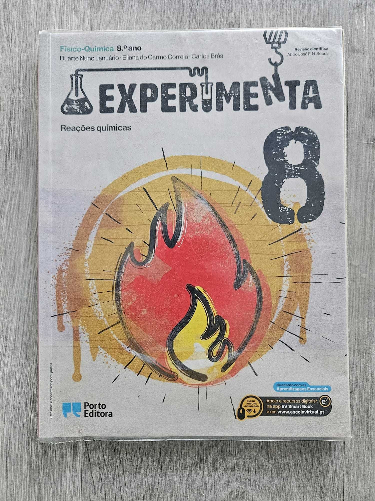 Conjunto Experimenta 8.º Ano — Fisico-Química: Manual + Caderno