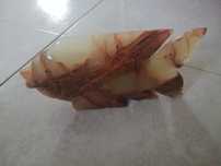 Peixe decorativo em pedra
