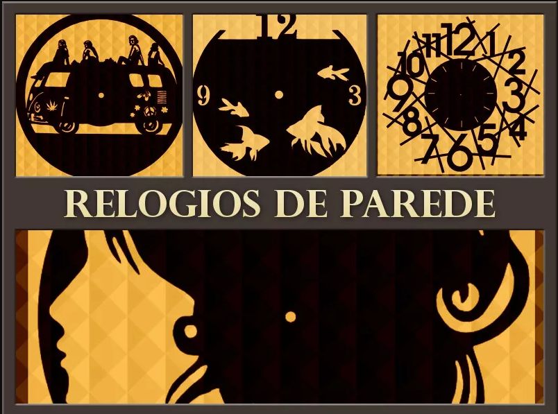 Pack 250 Vectores Relógios de Parede