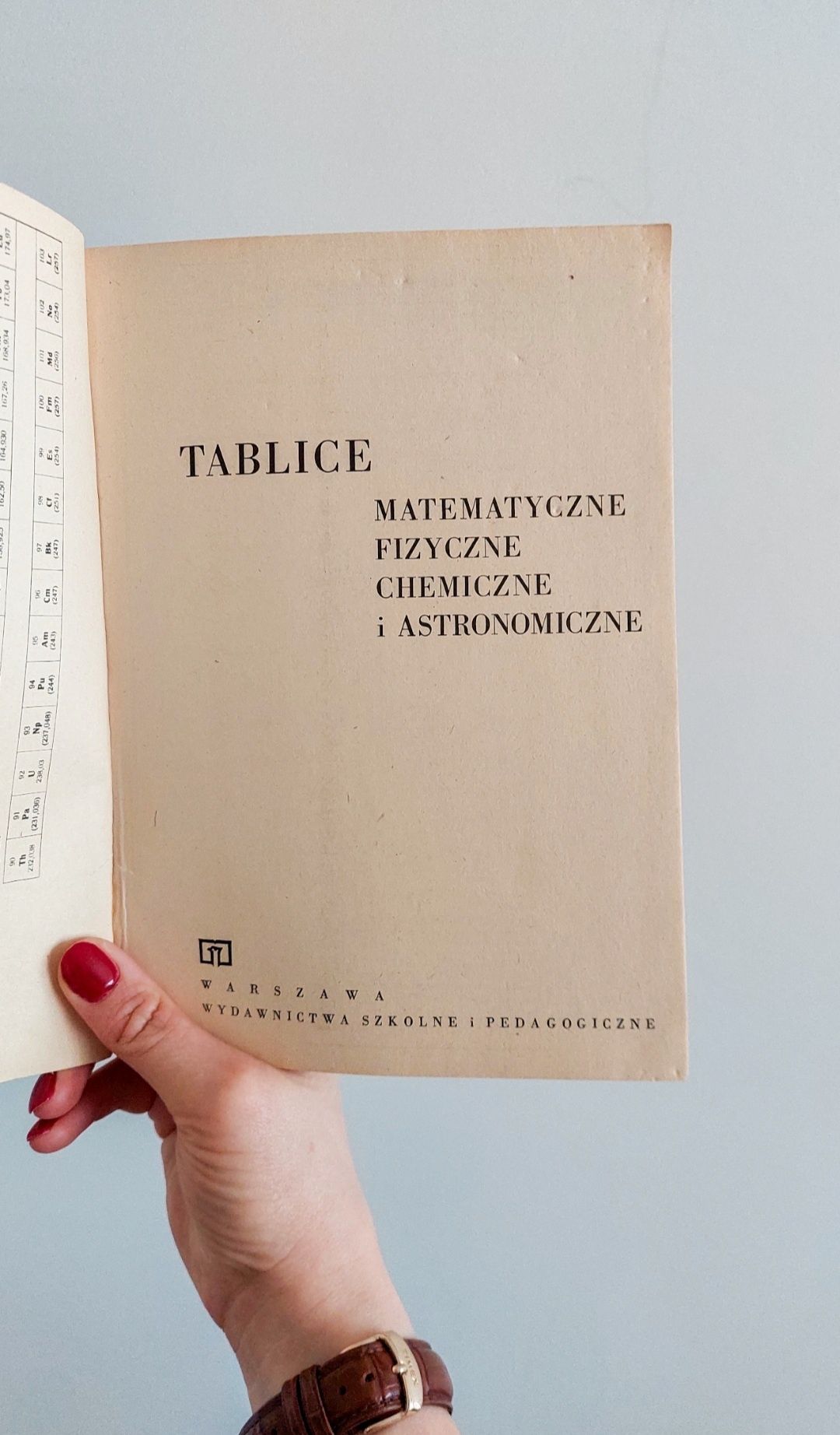 Tablice matematyczne chemiczne i astronomiczne WSiP