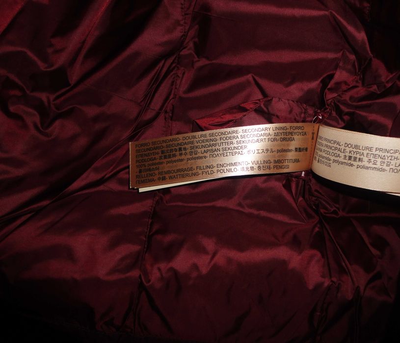 Kispo/ casaco penas bordeaux Massimo Dutti