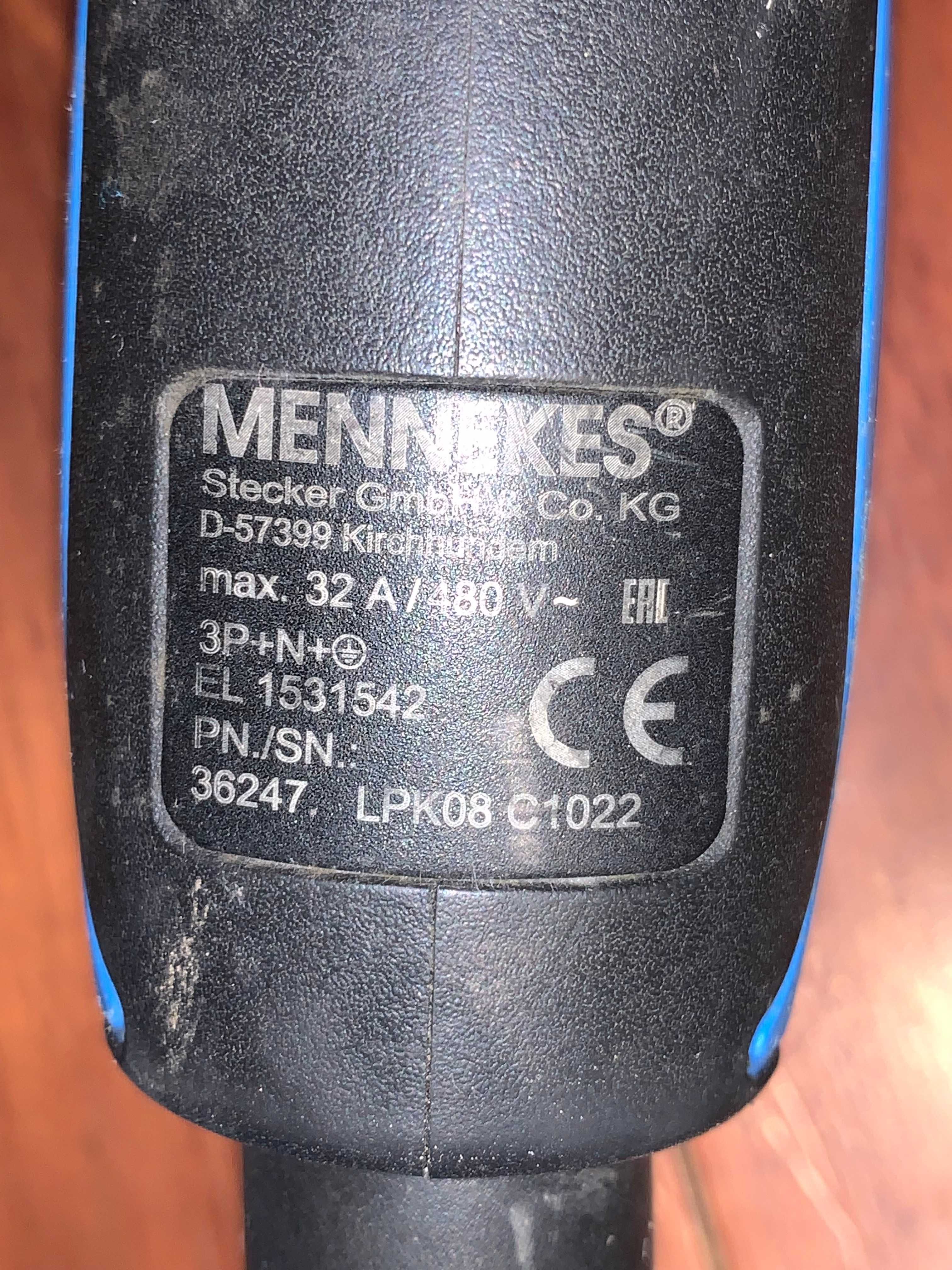 Kabel do ładowania EVSE 62196 (22kW) 32A 3-fazy Mennekes typ2