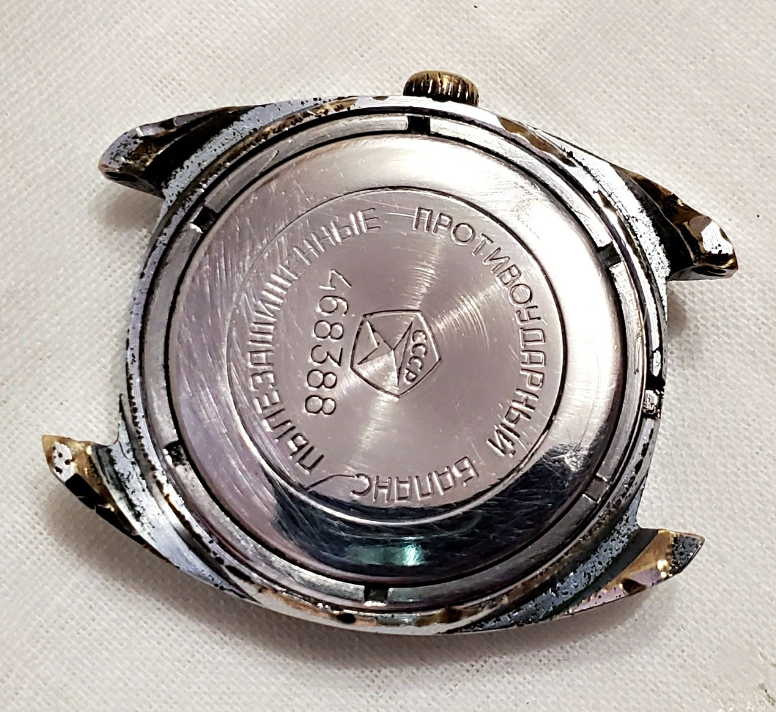 Часы Слава с берюзовым циферблатом механизм 2428 хром корпус 2МЧЗ ссср