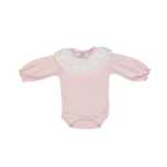 Body Rosa com renda