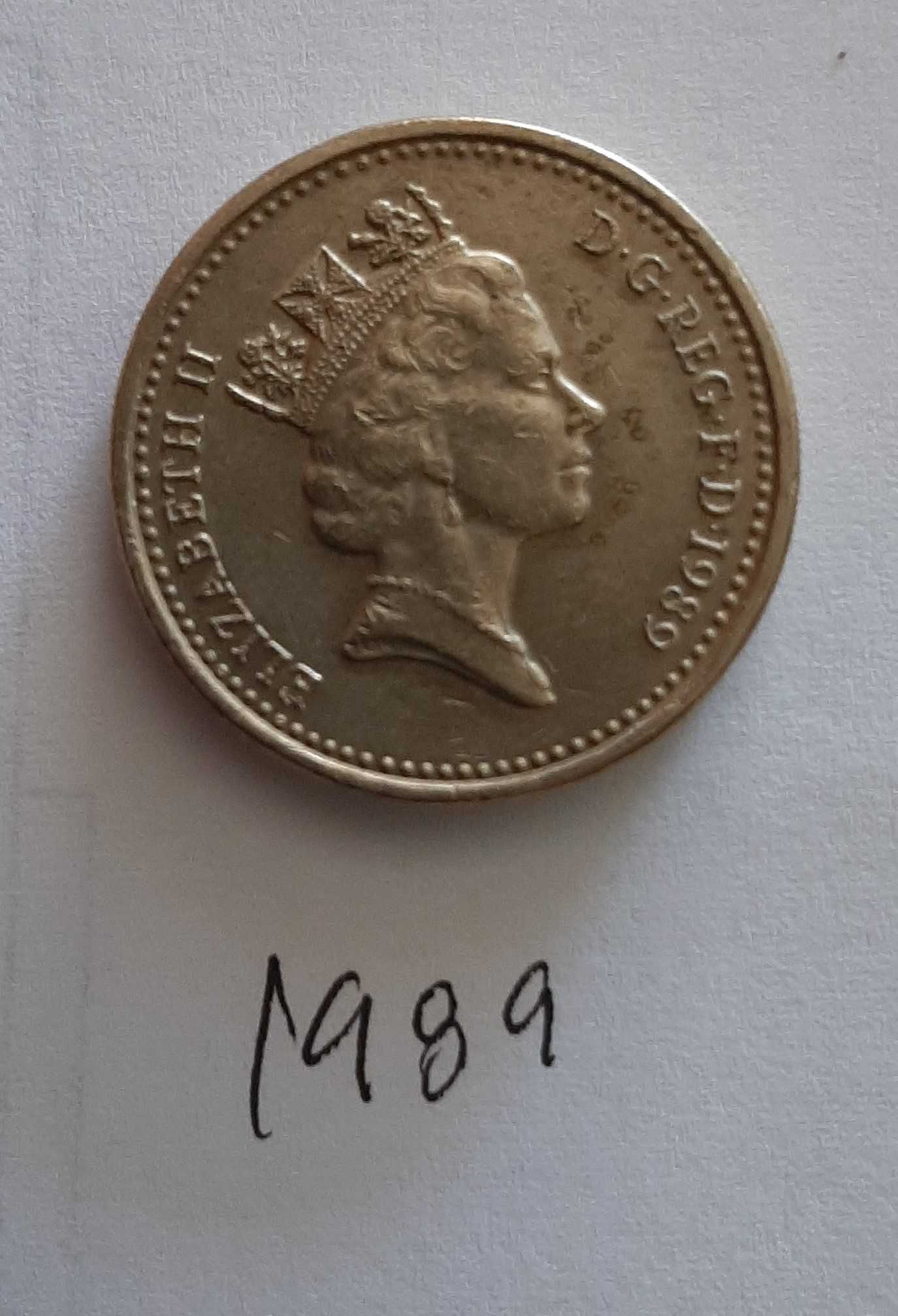 Moedas One Pound  Inglesas