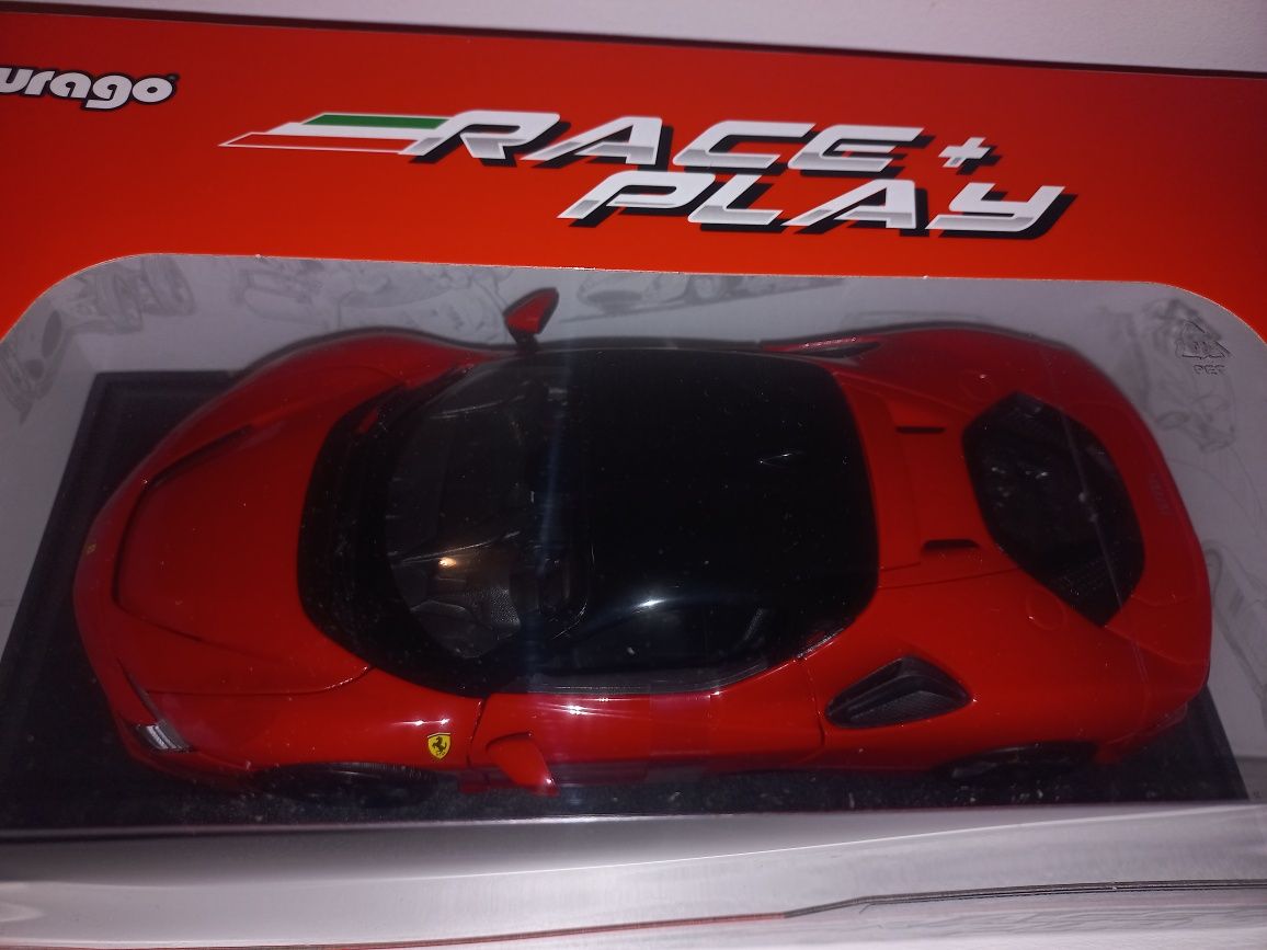 Bburago Ferrari SF90 Stradale, skala 1:18, race +play