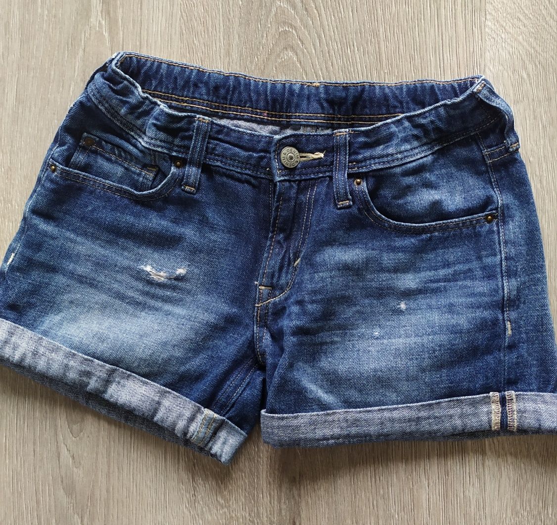 Spodenki krótkie jeansowe H&M rozmiar 152 dla dziewczynki