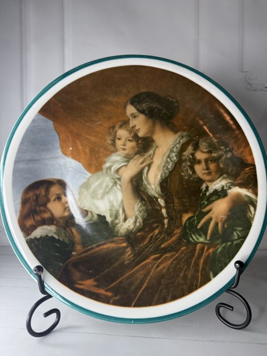 Patera takerz Krasińska Wawel Portret Reprodukcja PRL Vintage