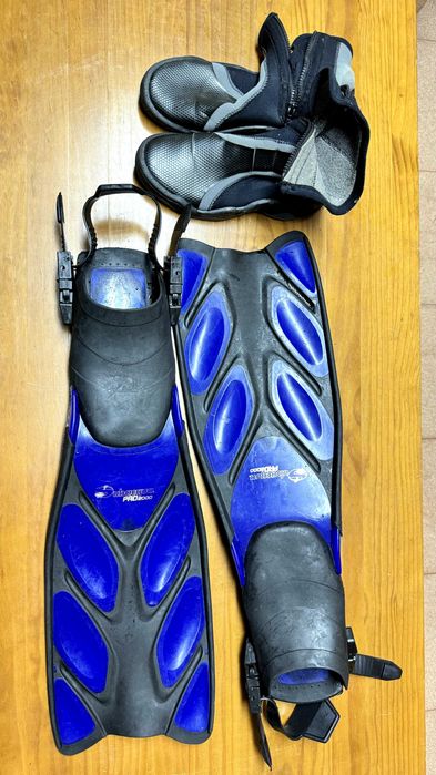 Equipamento completo de mergulho