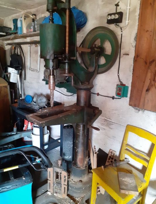 Wiertarka Kolumnowa, Stołowa,Żeliwna - mocowanie Morse'a MK4 -imadło G