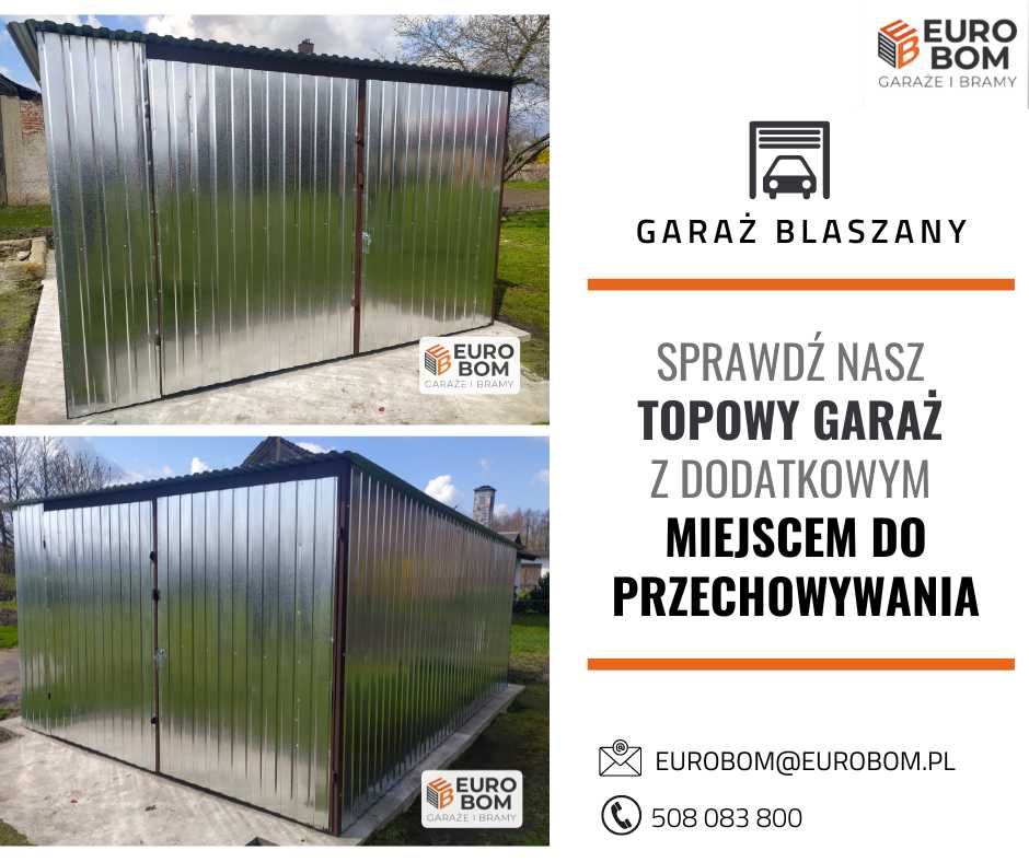 Garaże blaszane blaszaki garaż blaszany blaszak wyprzedaż Hale Wiaty