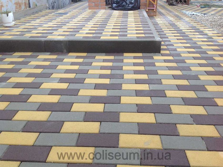 Тротуарна плитка Кирпичик (Цеголка) Київ - Продаж / Доставка / Укладка