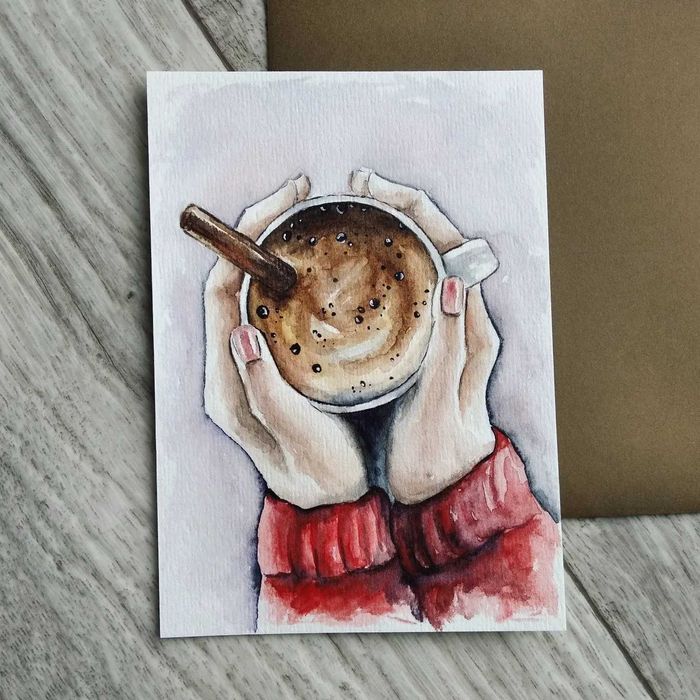 Листівки ручної роботи акварель/ открытки