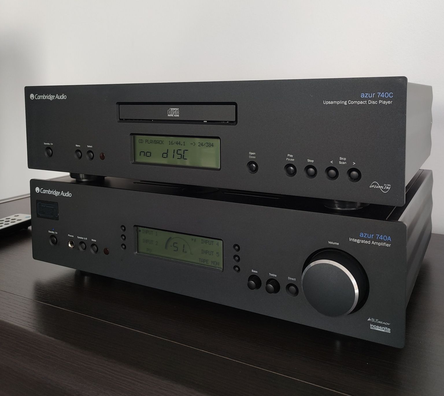 Wzmacniacz Cambridge Audio Azur 740A + odtwarzacz CD Azur 740C