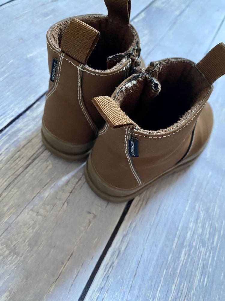 Botki sztyblety H&M 25 camel wodoodporne brązowe wiosenne
