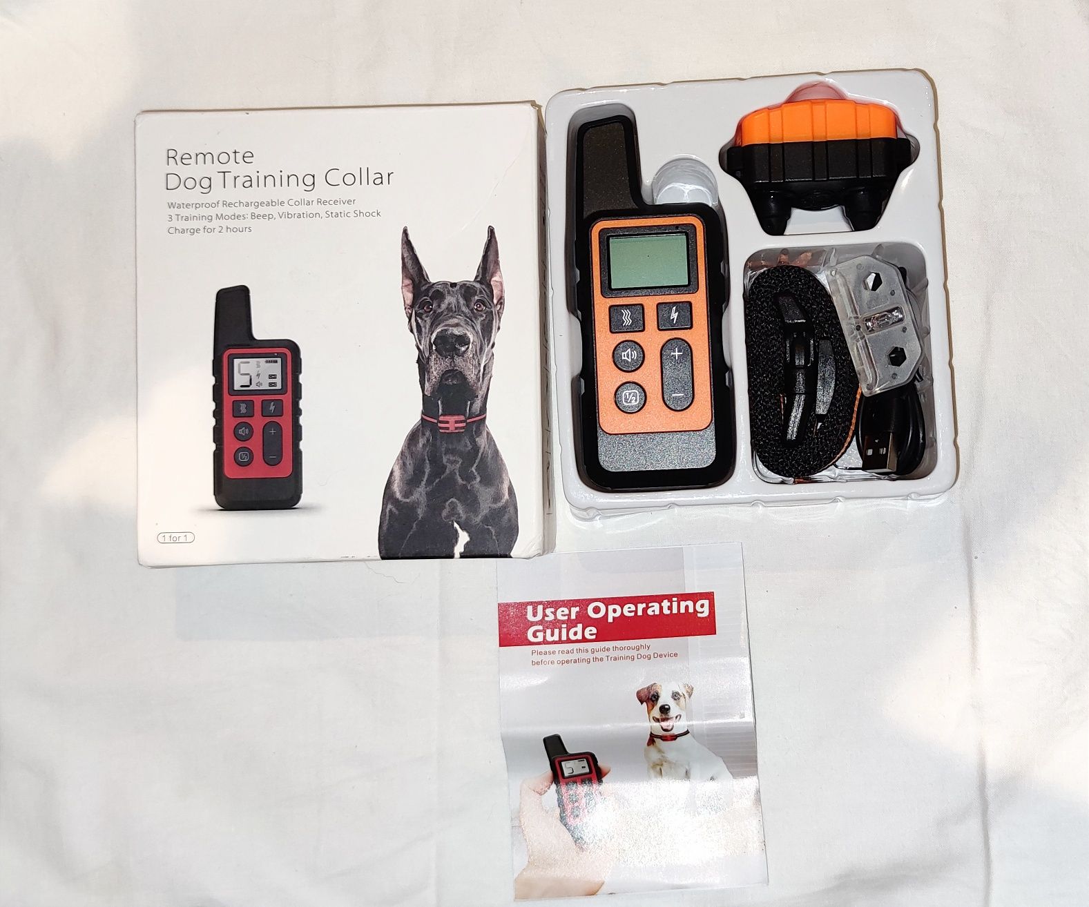 Coleira de treino para cão com controle remoto