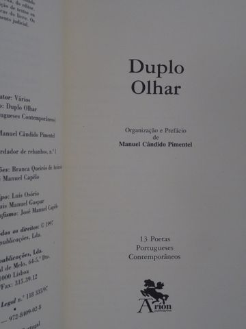 Duplo Olhar de Manuel Cândido Pimental